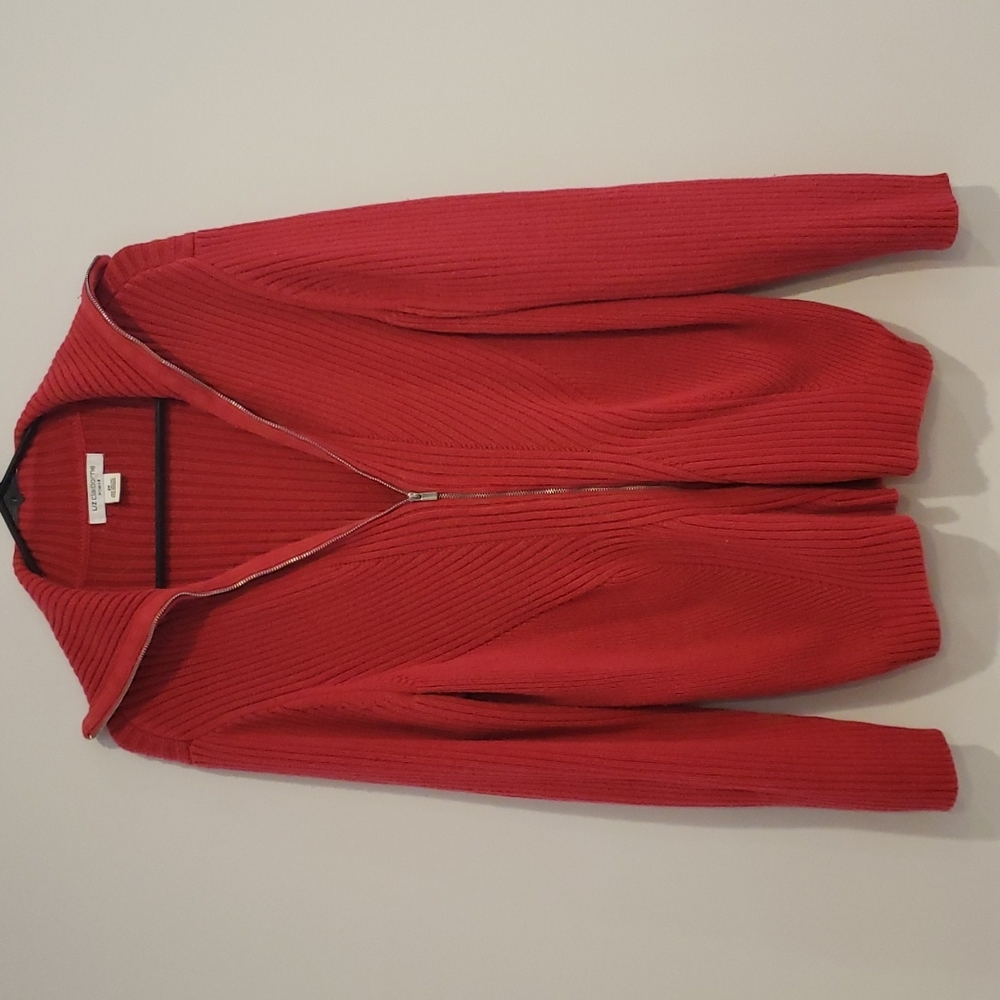 Liz Claiborne Red Cardigan